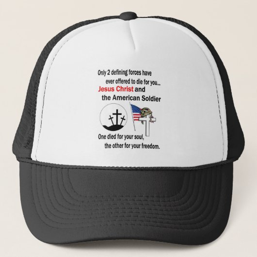 Casquette Jésus-Christ et version de soldat américain la (Devant)