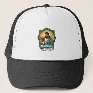 Casquette Jésus Code QR flou ne scannera pas Menu Humour Tec