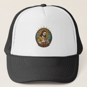 Casquette Jésus Écrasé Clé USB Perte de Données Humour_1