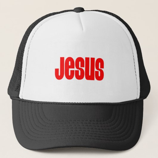 Casquette Jésus en rouge (Devant)