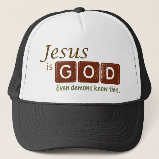 Casquette Jésus est Dieu (Devant)