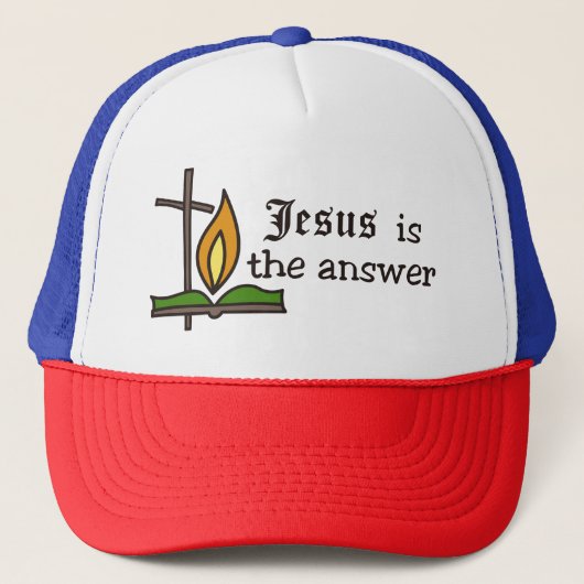 Casquette Jésus Est La Réponse (Devant)