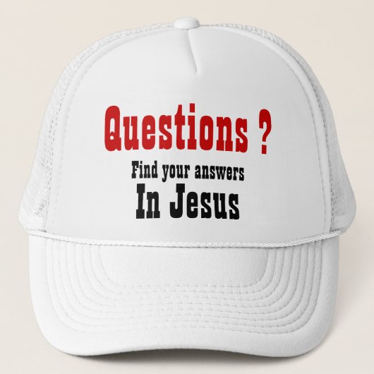 Casquette Jésus est votre réponse (Devant)