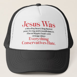 Casquette Jésus Était Un Coeur Saignant Libéral - Anti GOP