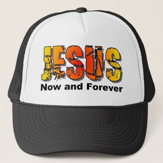 Casquette Jésus maintenant et pour toujours conception (Devant)