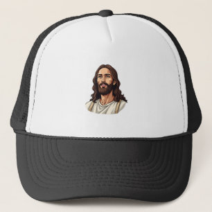 Casquette Jesus Mercy Face Vintage Blanc Tee gravé 2