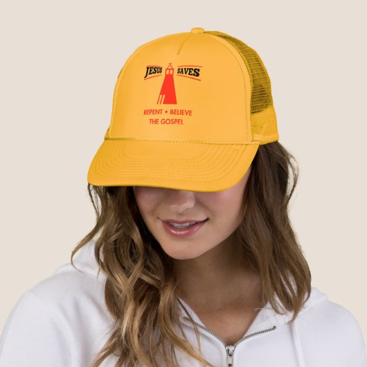 Casquette Jésus sauve se repentir et croire l'Évangile (En situation)