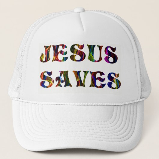 CASQUETTE JESUS SAVES (Devant)