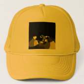 Casquette Jet Black et Gold Vector Art Design graphique (Devant)