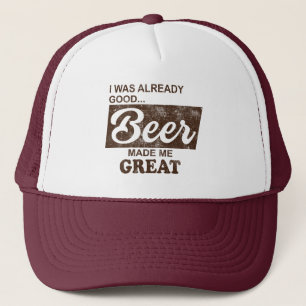 Casquette J'Étais Déjà Bonne Bière M'A Rendu Grand