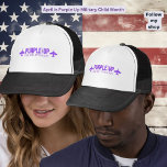 Casquette Jets Militaires - Violet Vers Le Haut Enfant Milit<br><div class="desc">Jets Militaires - Purple Up Chapeau Militaire De Camion Enfant. Casquette de baseball parfait pour le mois "Purple Up Military Child" d'avril et porter toute l'année pour sensibiliser les enfants militaires. Un cadeau parfait pour dire merci aux enfants militaires américains et à leurs familles qui font des sacrifices pour nous...</div>
