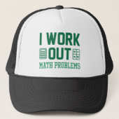 Casquette J'Étudie Les Problèmes Mathématiques (Devant)