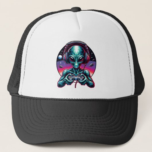 Casquette Jeu Alien Extraterrestrial en cours (Devant)