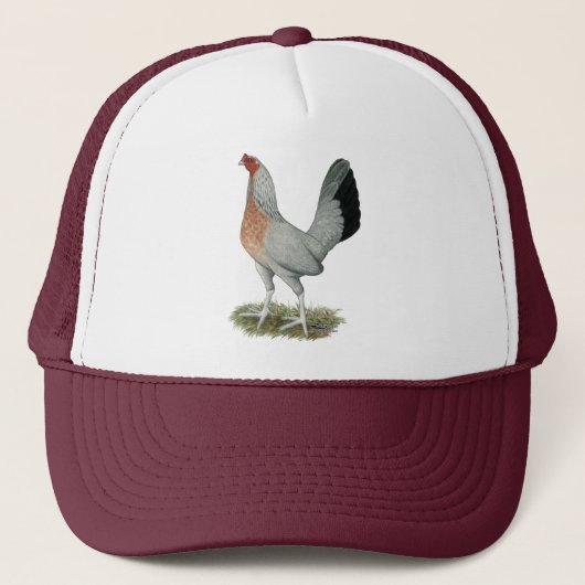 Casquette Jeu de Duckwing Argent Hen (Devant)