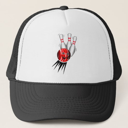 Casquette Jeu de quilles strike. (Devant)