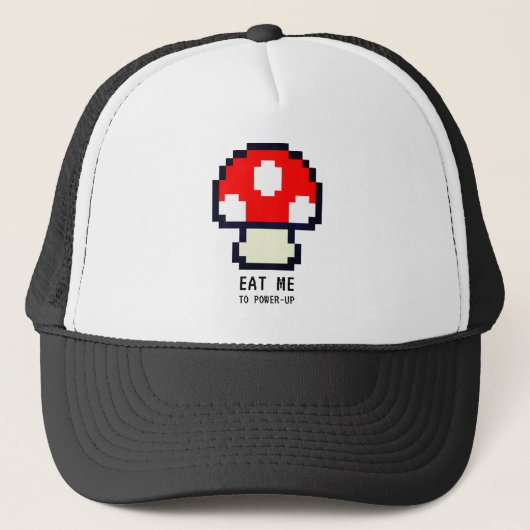 Casquette Jeu d'ordinateur rétro 8 bits - Magic Mushroom (Devant)