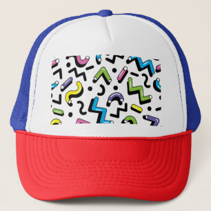 Casquette Jeu géométrique : Motif de formes de Doodles