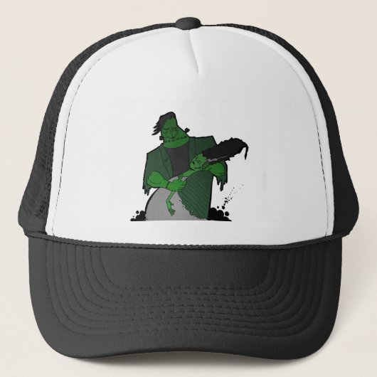 Casquette Jeune mariée de Frankenstein (Devant)