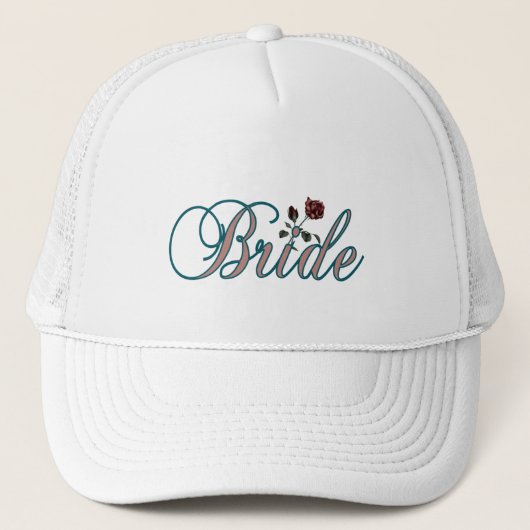 Casquette Jeune mariée élégante (Devant)
