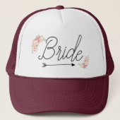 Casquette Jeune mariée faite sur commande d'équipe de Boho (Devant)