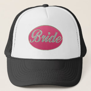 Casquette Jeune mariée rose de Bling