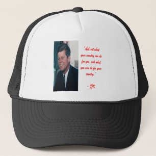 Casquette JFK & Ask Not Quote
