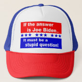 Casquette Joe Biden Question Stupide (Devant)