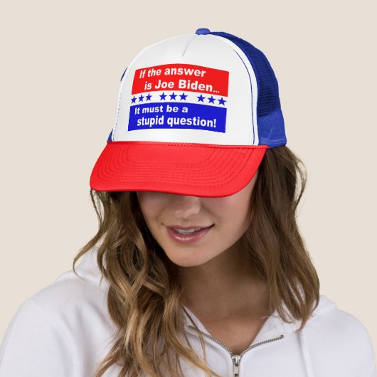 Casquette Joe Biden Question Stupide (En situation)
