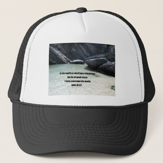 Casquette John 16:33 (Devant)