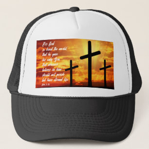 CASQUETTE JOHN 3:16 LA BIBLE TENDANCE VERS LE CADEAU CHRÉTIE