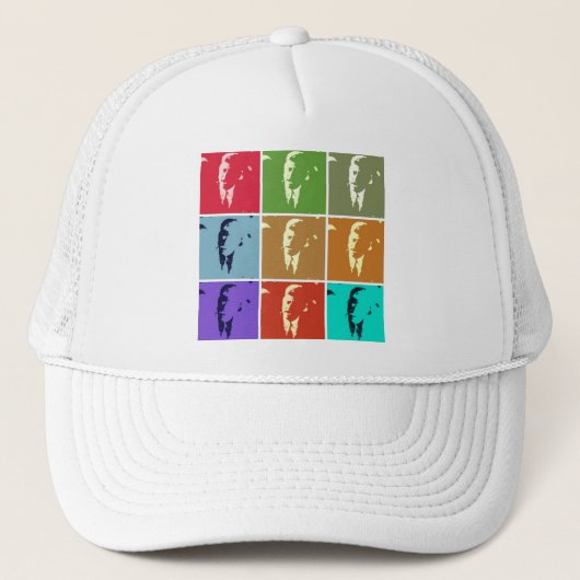 Casquette John F Kennedy/JFK Pop Art (Devant)