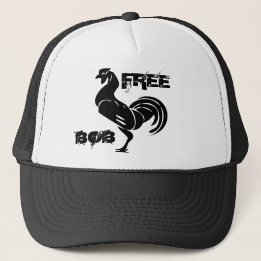 Casquette johnny_automatic_rooster_silhouette, LIBRE, BOB (Devant)