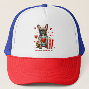 Casquette Joli cœur de la Saint-Valentin de Bouledogue Franç