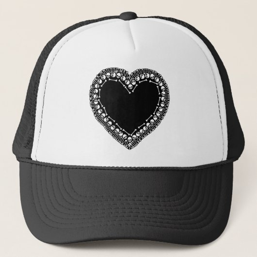 Casquette Joli crâne coeur (Devant)