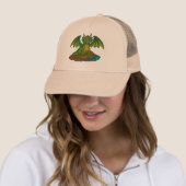 Casquette Joli dragon vert (En situation)