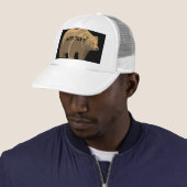 Casquette Joli Ours avec Texte Ajouté Image Imprimée Texte-C (En situation)