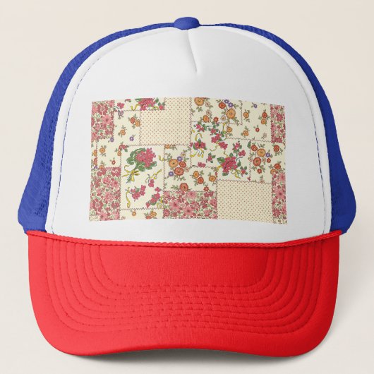 Casquette Joli Patchwork Floral Conception transparente (Devant)