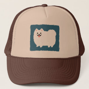 Casquette Joli Pomeranian Blanc