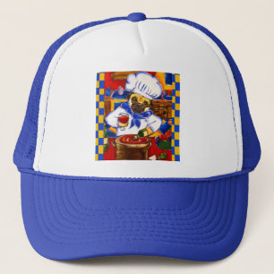 Casquette Joli Pug Chef Le Café