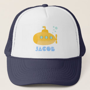 Casquette Joli sous-marin jaune, sous l'eau, pour