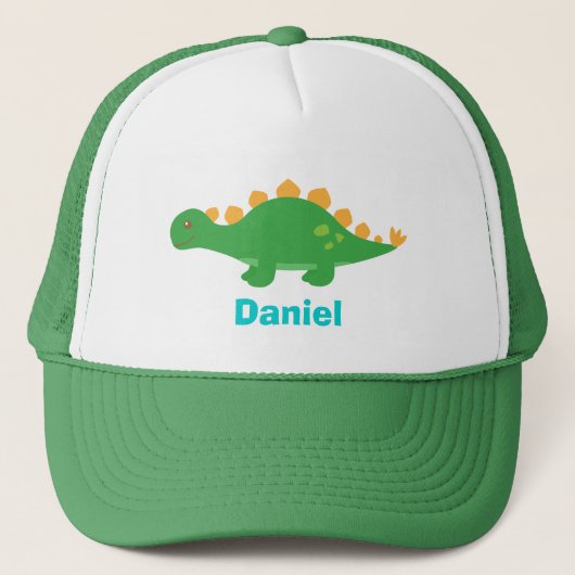Casquette Joli Stégosaure vert dinosaure pour (Devant)
