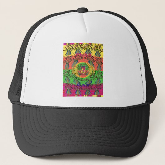 Casquette Jolie et belle florale Motif Art Imprimer Design (Devant)