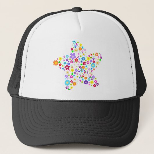 Casquette Jolie étoile de fleur (Devant)