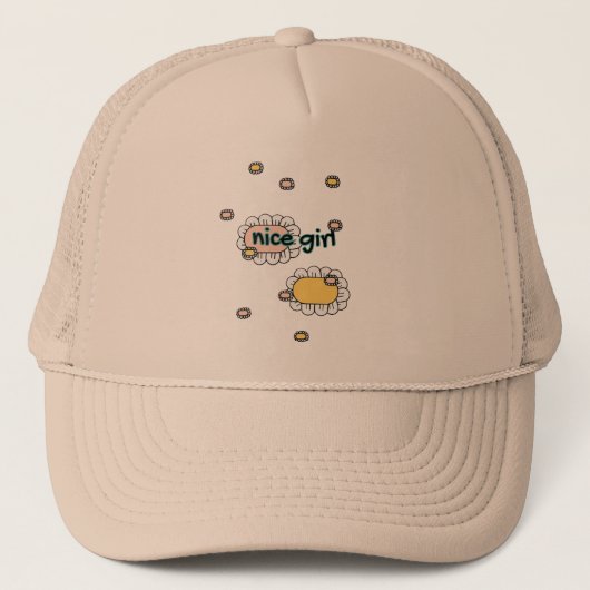 Casquette jolie fille florale (Devant)
