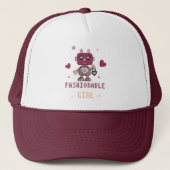 Casquette Jolie fille robot (Devant)