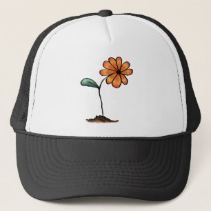 Casquette Jolie Fleur Orange