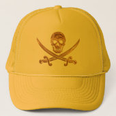 Casquette Jolly roger d'or (Devant)