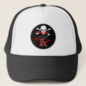 Casquette Jolly roger K Monogramme initial (Devant)