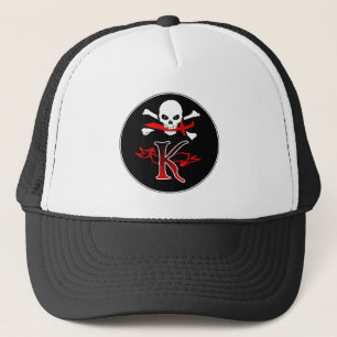 Casquette Jolly roger K Monogramme initial