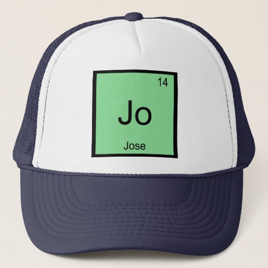 Casquette José Nom Chimie Élément Tableau Périodique (Devant)